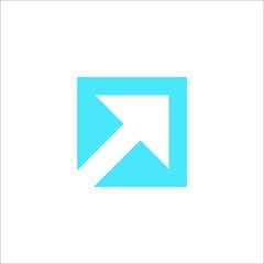 arrow growth logo design