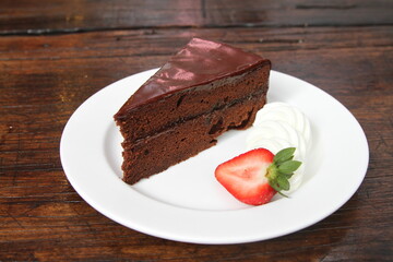Austrian cake with whipped cream