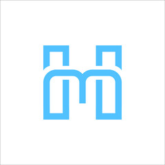 letter HM logo