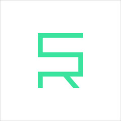 letter SR logo
