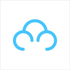 Letter C cloud logo 