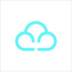 Letter C cloud logo 