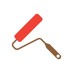 Paint roller icon design template vector isolated illustration