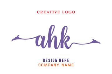 AHK lettering logo is simple, easy to understand and authoritative © BERKAH91