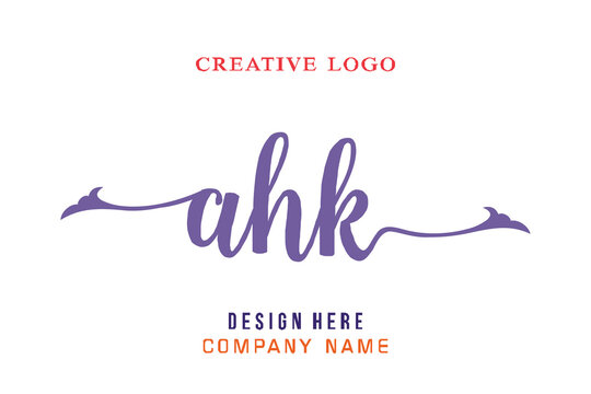 AHK lettering logo is simple, easy to understand and authoritative