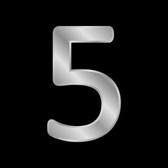 Metal number five symbol.