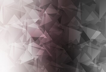 Light Gray vector polygon abstract background.