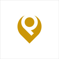 letter P location logo