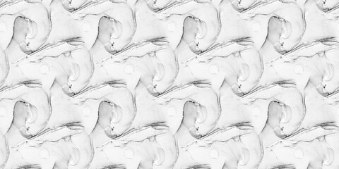 Seamless Geometrical Black-and-white Background.