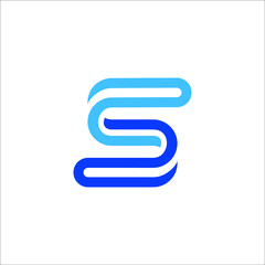 Obraz premium letter S logo