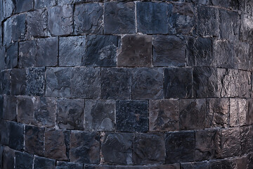 stone tile cladding background, abstract blank stone wall