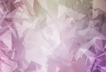 Light Pink, Green vector background with abstract polygonals.