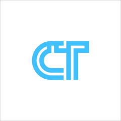 letter CT logo