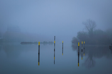 morning fog over the River Main 