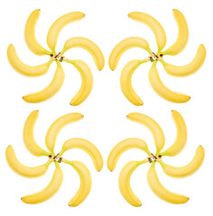 Bananas isolated on a white