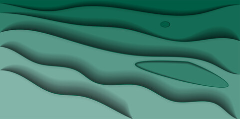 abstract background Lagoon abstraction with shadows indentations in shades
