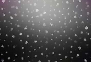 Dark Gray vector backdrop in holiday style.