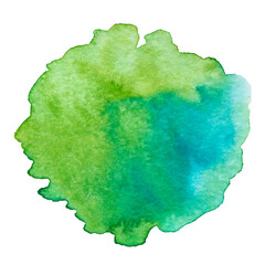 Vector watercolor paint splash texture isolated on white - abstract art element for Your design