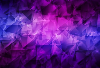 Obraz premium Light Purple, Pink vector polygon abstract backdrop.