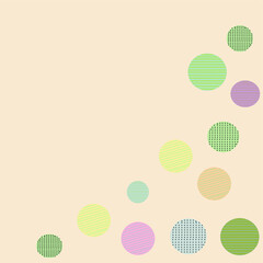 Pattern with spheres on a modern light beige background. Brilliant abstract illustration. Template for beautiful websites. for the design of walls, banners.