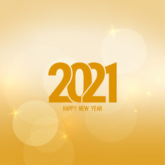 Abstract blurred vector background with sparkle stars. Happy New Year 2021.