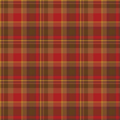 Plaid seamless pattern. Vector background of textile ornament. Flat fabric design.