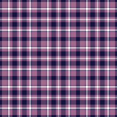 Plaid seamless pattern. Vector background of textile ornament. Flat fabric design.