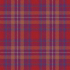 Seamless pattern of scottish tartan plaid. Repeatable background with check fabric texture. Vector backdrop striped textile print.