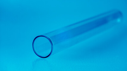 Test tube. Laboratory analysis equipment. Chemical laboratory, glassware test-tubes.