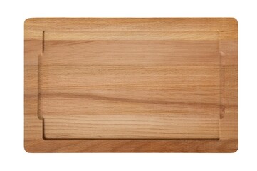 Wooden serving tray / cutting board / isolated on white background