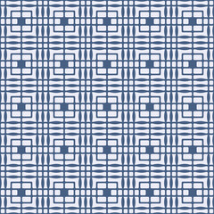 Japanese Square Line Vector Seamless Pattern