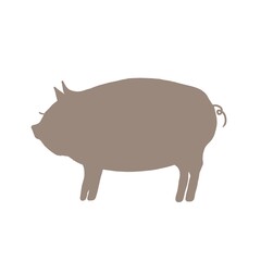 豚　シルエット