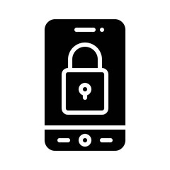 Security App icon, Mobile application vector illustration