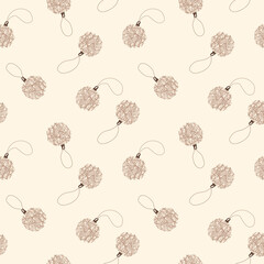 seamless background with grapes