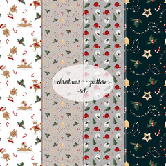 pattern with hearts and flowers