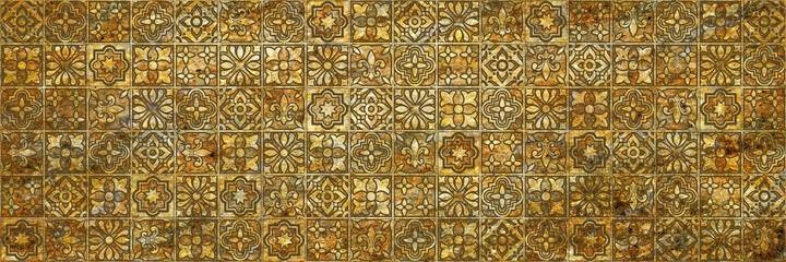 Illustration for interior home decor, Ceramic wall Tile Design. it can be used for ceramic tile, wallpaper, linoleum, backdrop, cover page, poster, textile, web page background -  3D Illustration.