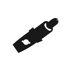 Simple hotdog with logo icon Flat vector illustration