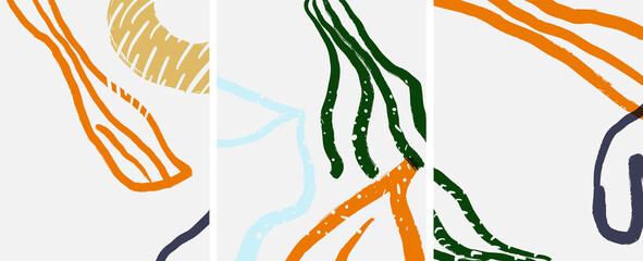 Social media abstract backgrounds. Abstract hand drawn doodles. Vector illustration for covers, banners, flyers