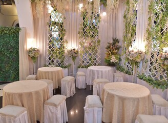 wedding guest dinner venue decoration