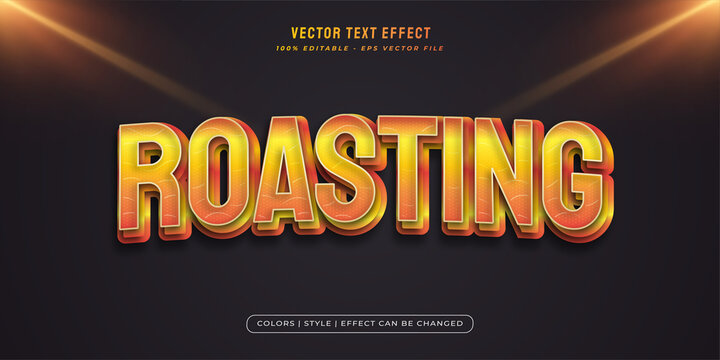 Bold orange text style with embossed effect