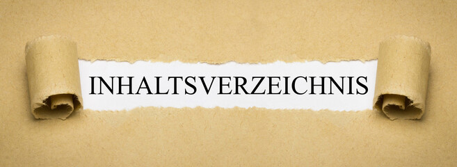 Inhaltsverzeichnis