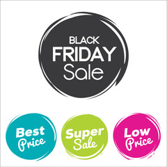 Black Friday sale, Best price, Supper sale, Low price tag design