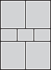 Vector frame for photos, pictures, photo collage, photo puzzle