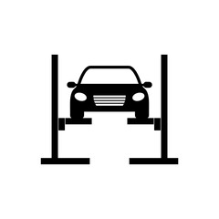 Car lift icon isolated on white background