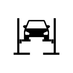 Car lift icon isolated on white background