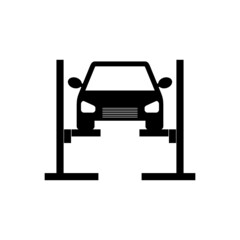 Car lift icon isolated on white background