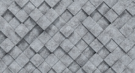 square geometric texture concrete background.