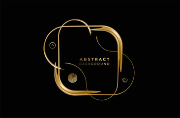 Abstract gold color pattern design and background. Use for modern design, cover, poster, template, brochure, decorated, flyer, banner.