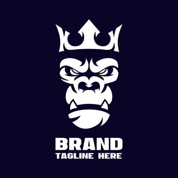 Modern Angry Gorilla Logo