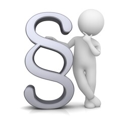 Paragraph sign § symbol icon silver 3d
